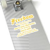 Rogue Biker [Freedom] | Kiss-Cut Stickers