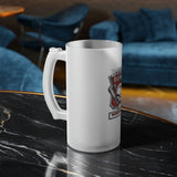 Biker Born, Biker Bred [Rogue Biker] | Frosted Glass Beer Mug