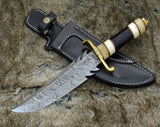 Shokunin USA Roar Damascus Bowie Knife: Enhance Your Collection with a Premium Blade