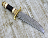 Shokunin USA Roar Damascus Bowie Knife: Enhance Your Collection with a Premium Blade