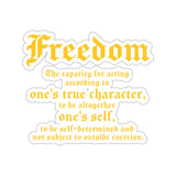 Rogue Biker [Freedom] | Kiss-Cut Stickers