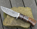 Shokunin USA Agatha 10" Damascus Bowie Knife - Premium Damascus Steel Hunting Knife