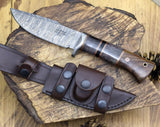 Shokunin USA Agatha 10" Damascus Bowie Knife - Premium Damascus Steel Hunting Knife