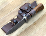 Shokunin USA Agatha 10" Damascus Bowie Knife - Premium Damascus Steel Hunting Knife