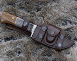 Shokunin USA Agatha 10" Damascus Bowie Knife - Premium Damascus Steel Hunting Knife