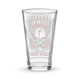Biker Born Biker Bred [Rogue Biker] | Shaker Pint Glass