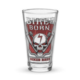 Biker Born Biker Bred [Rogue Biker] | Shaker Pint Glass