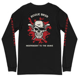 Independent To The Grave [Red] | Unisex Long Sleeve Tee