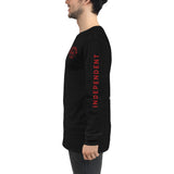 Independent To The Grave [Red] | Unisex Long Sleeve Tee