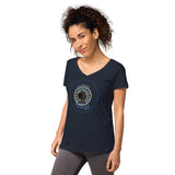 Kaktus Kats | Women’s Fitted V-Neck T-Shirt
