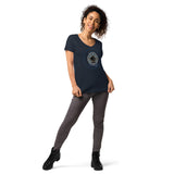 Kaktus Kats | Women’s Fitted V-Neck T-Shirt