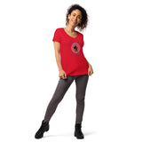 Kaktus Kats | Women’s Fitted V-Neck T-Shirt
